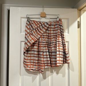 Maeve by Anthropologie pleated asymmetric skirt